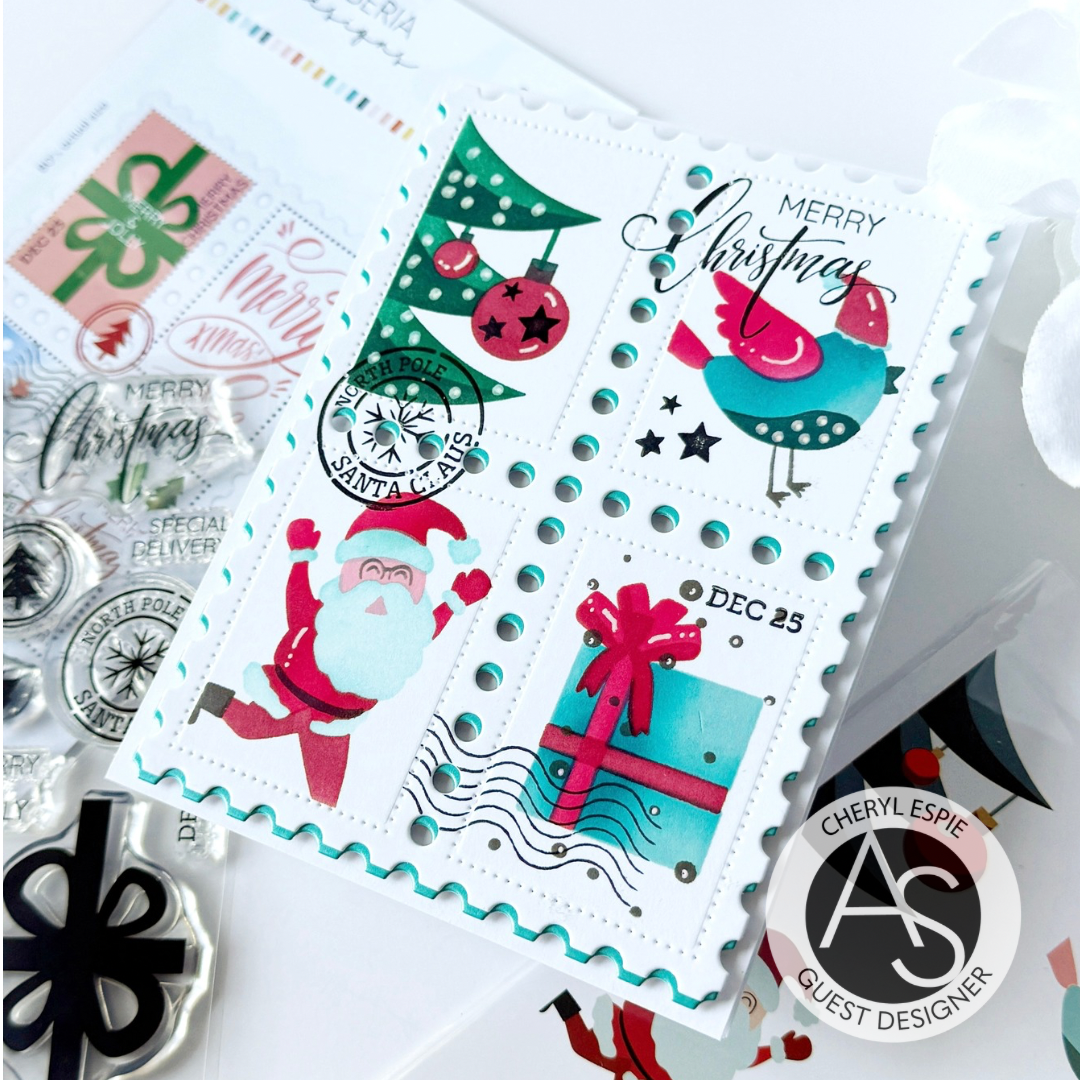 Christmas Postage Stamps Stamp Set