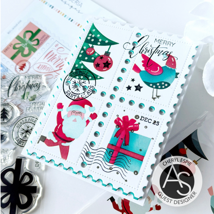 Christmas Postage Stamps Stamp Set