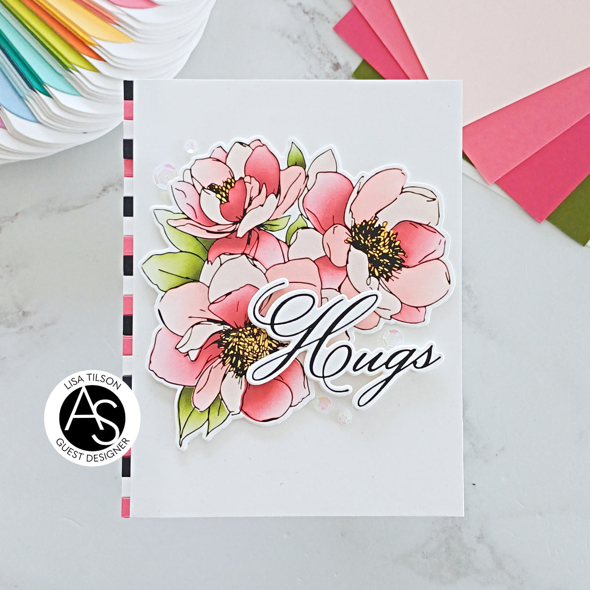 Hugs in Bloom Press Plate & Die Set
