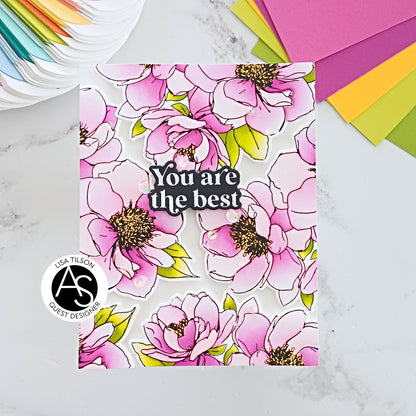 Hugs in Bloom Press/HotFoil Plate/Die Set & Stencil Set Bundle