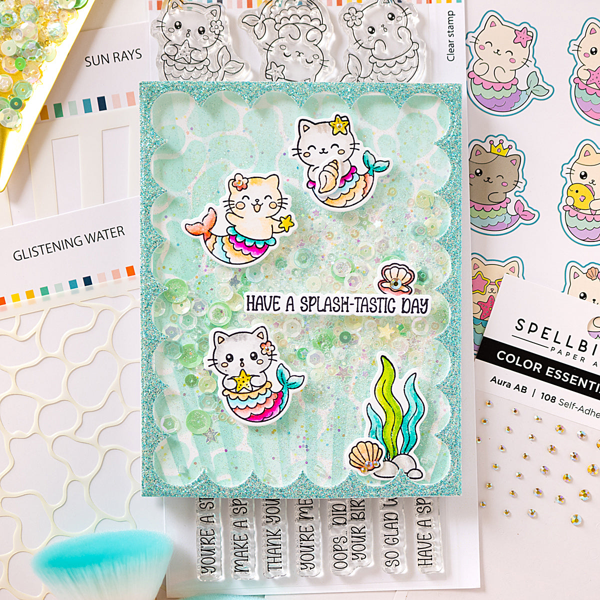 Mermaid Kitties Stamp & Die