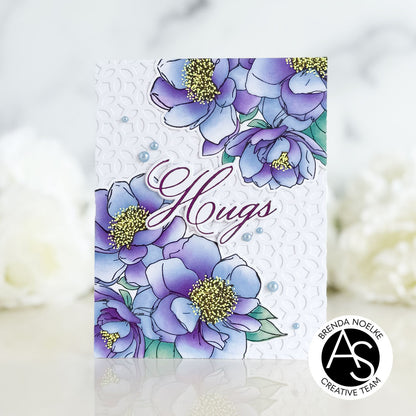 Hugs in Bloom Press/HotFoil Plate/Die Set & Stencil Set Bundle