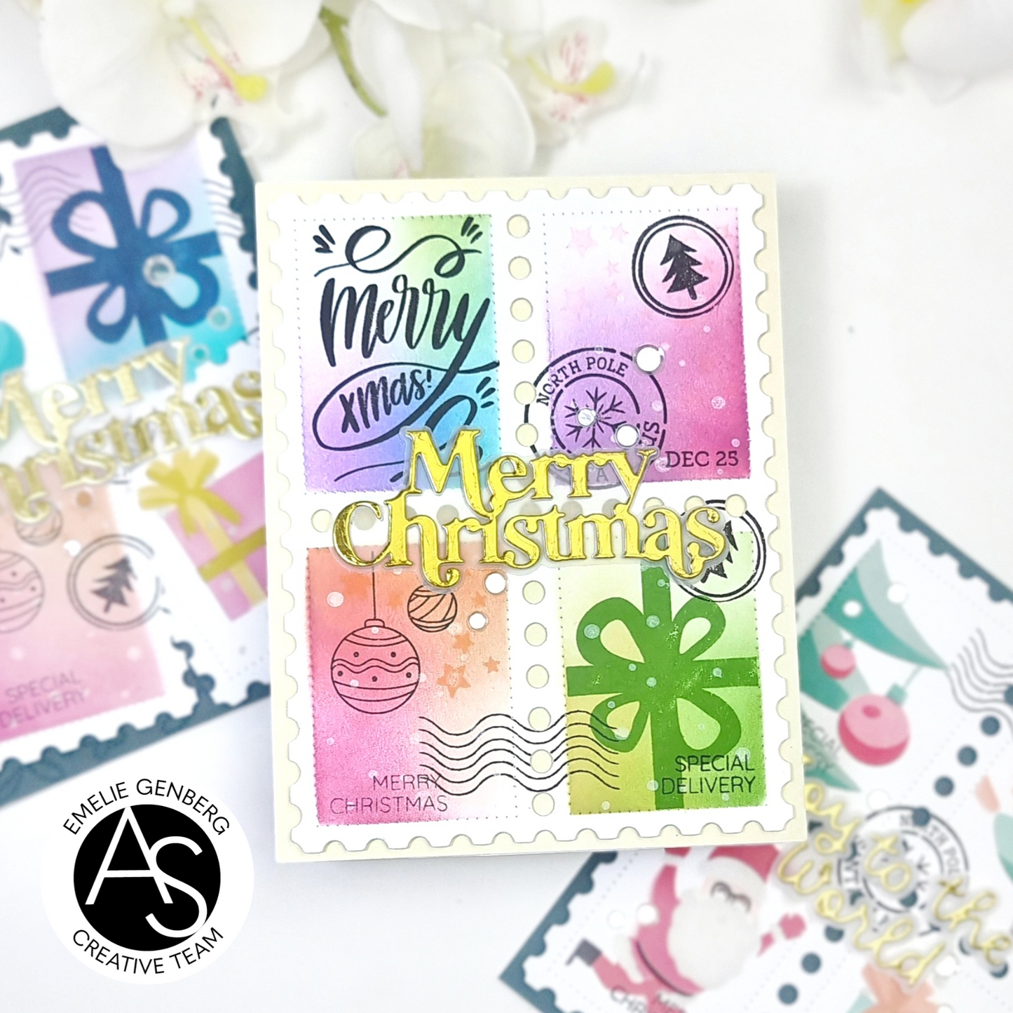 Christmas Postage Stamps Stamp Set