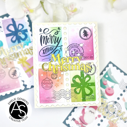 Christmas Postage Stamps Stamp Set