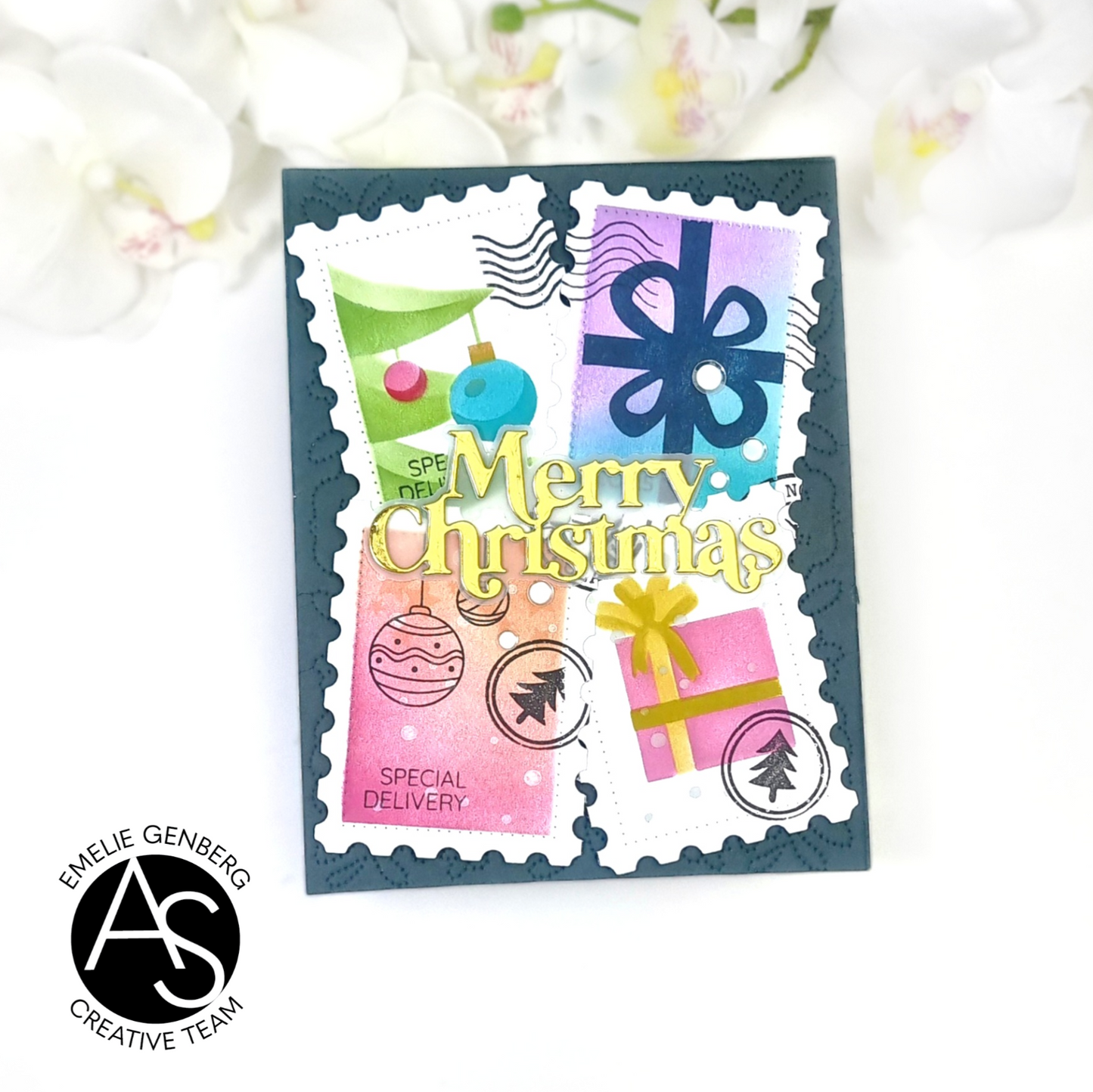 Christmas Postage Stamps Stamp Set