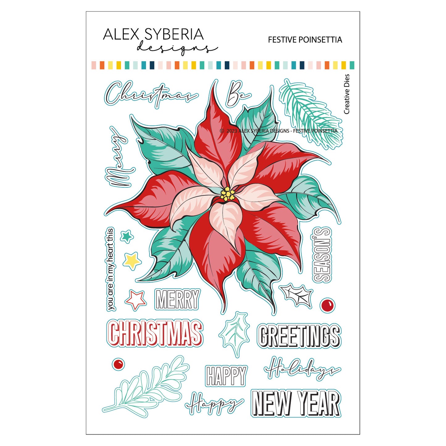 festive-poinsettia-alex-syberia-designs-stamps-dies-stencil-hotfoil-scrapbooking-christmas-holiday-collection-newyear-handmade-coloring-tutorial-scrapbooking-album-stencils-cardmaking-greeting-cards