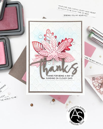 Tiny Autumn Leaves Hot Foil Plate