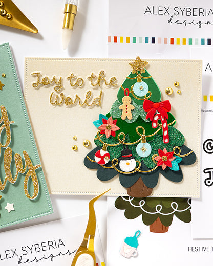 Festive Sentiments Die Set