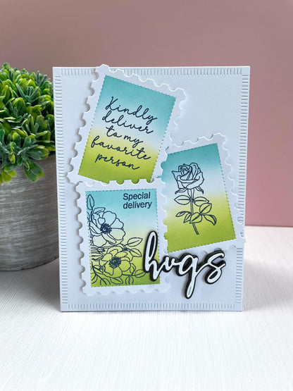 Postage Stamps Cover Die