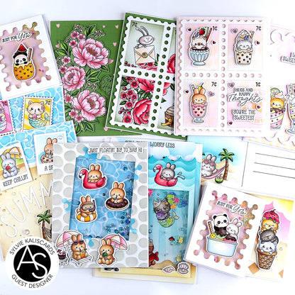 Peony Corners Stamp Set