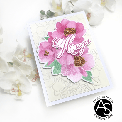 Hugs in Bloom Press/HotFoil Plate/Die Set & Stencil Set Bundle