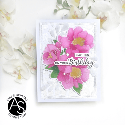 Hugs in Bloom Stencil Set