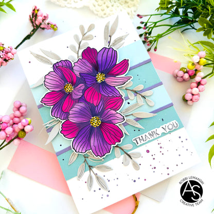 Minimalist Flowers Press Plate & Die Set & Stencil Bundle