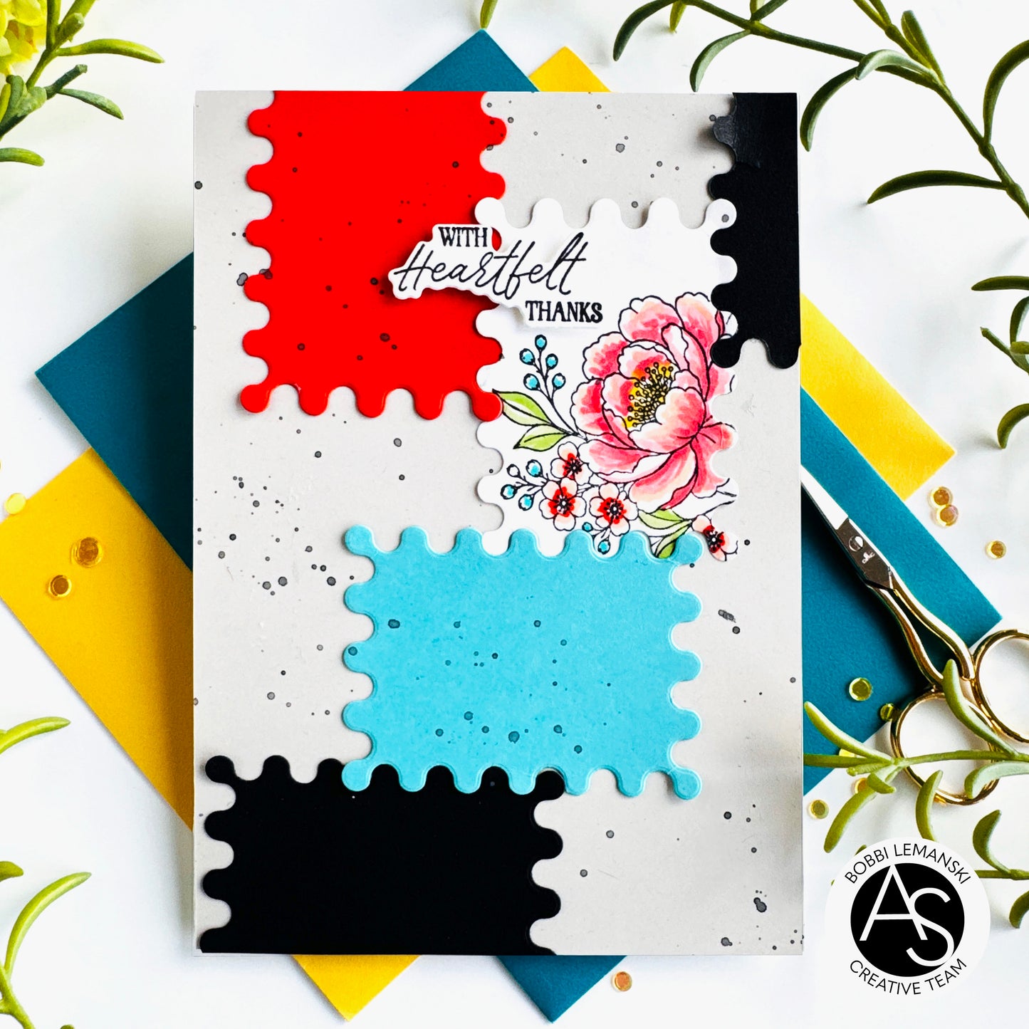 Peony Corners Stamp Set