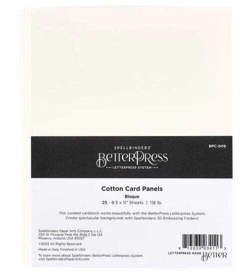 Spellbinders - BetterPress Cotton 8-1/2 x 11" Sheets Bisque