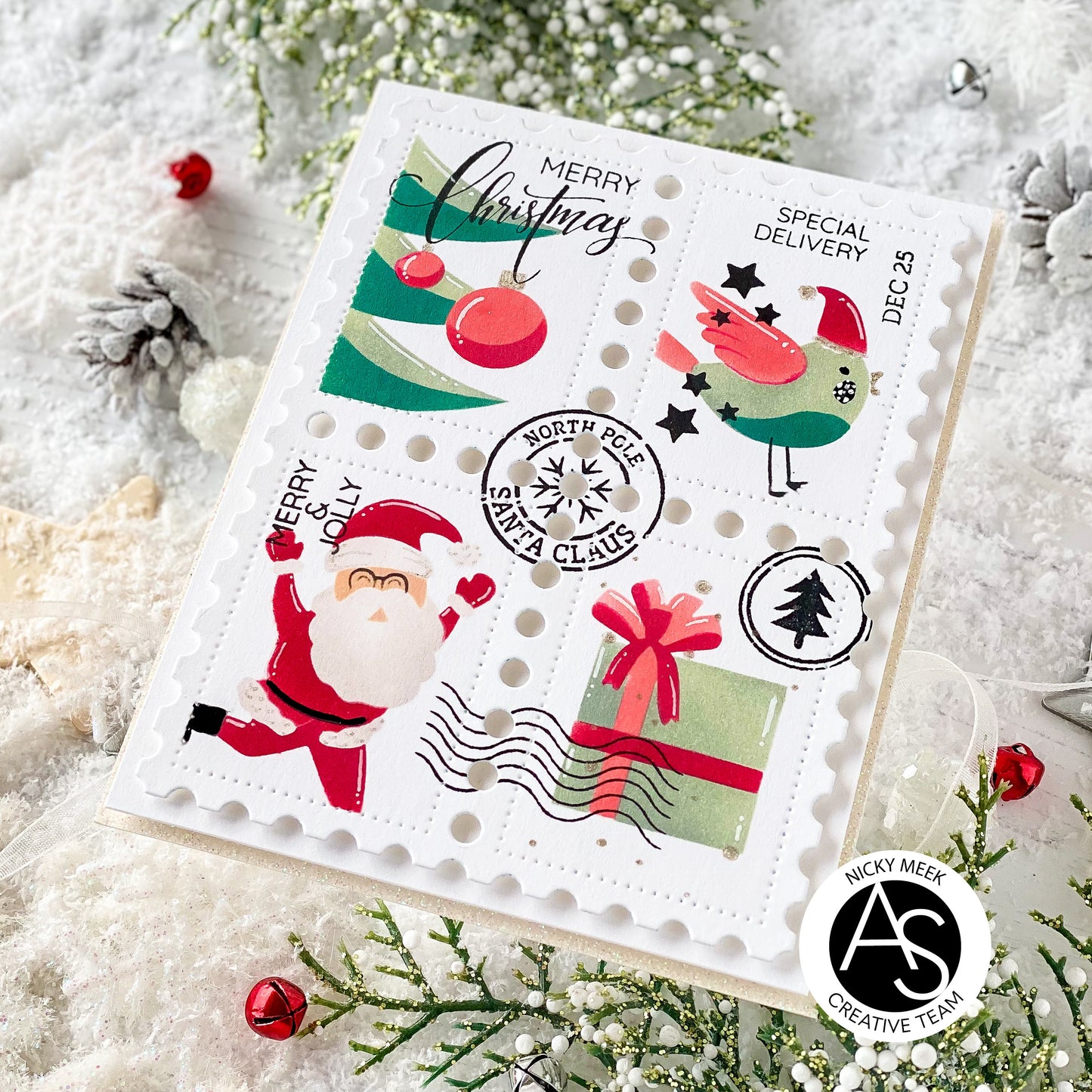 Christmas Postage Stamps Stamp Set