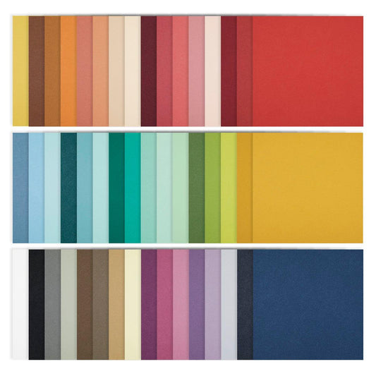 Spellbinders - The Full 48 ColorWheel Cardstock Pack 12" x 12" - 1 each