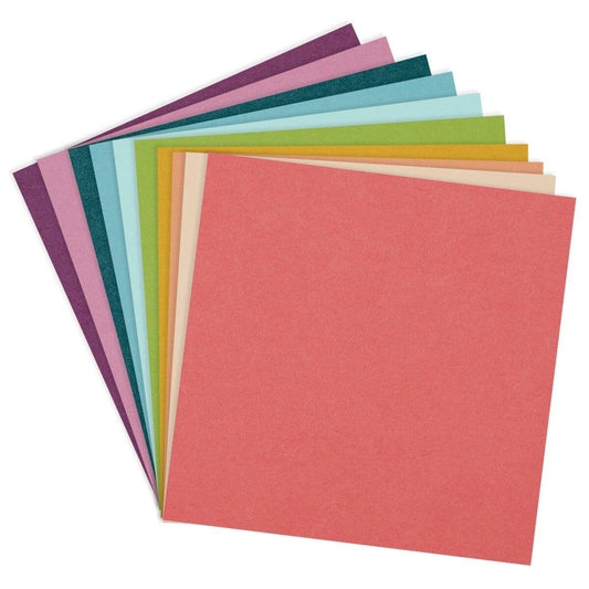 Spellbinders - Rainbow Hues Assortment ColorWheel Cardstock 12" x 12" - 20 Sheets