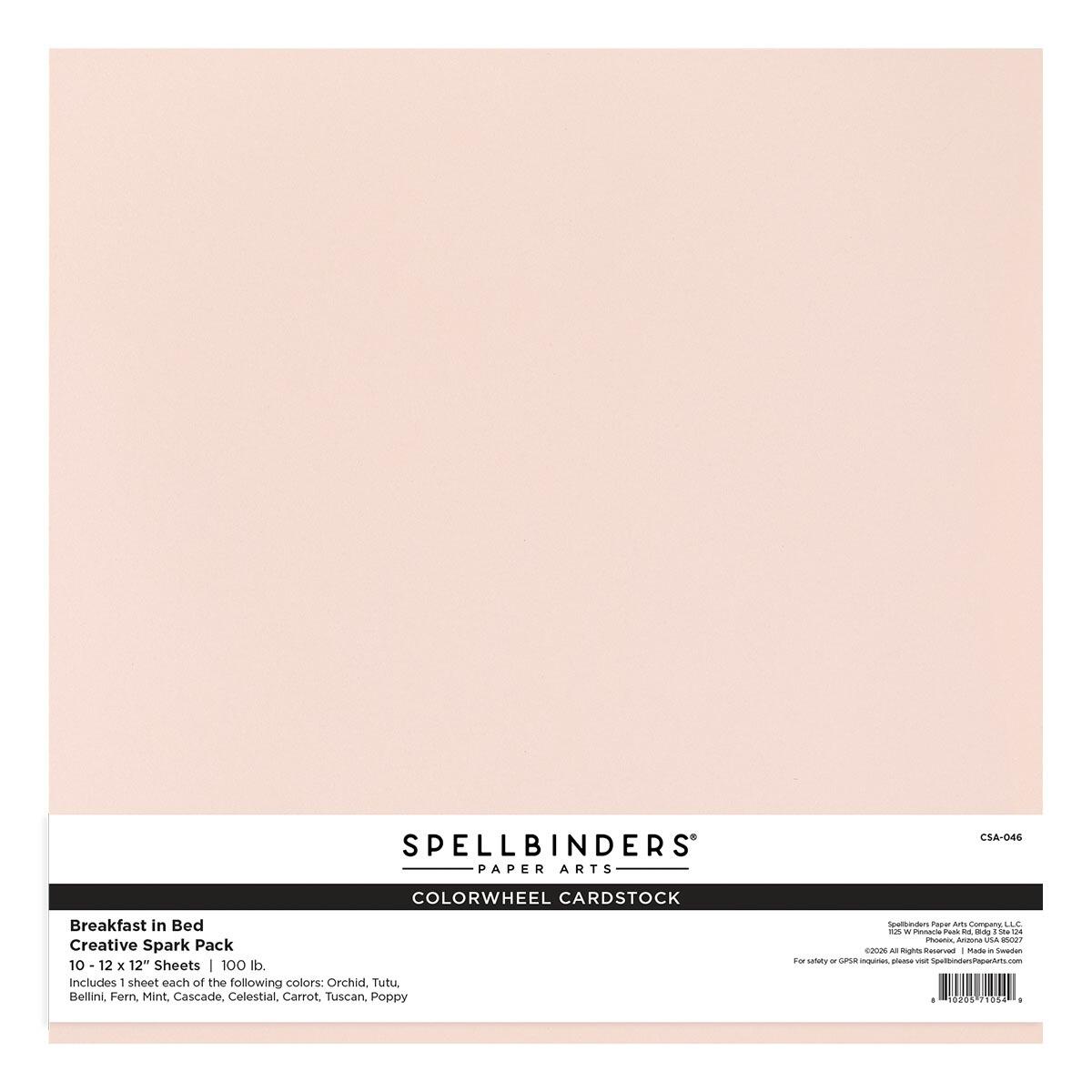 Spellbinders - Breakfast in Bed Creative Spark ColorWheel Cardstock As ...
