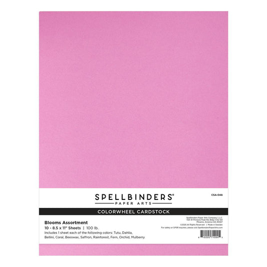Spellbinders - Blooms ColorWheel Cardstock Assortment A4 - 10 Sheets