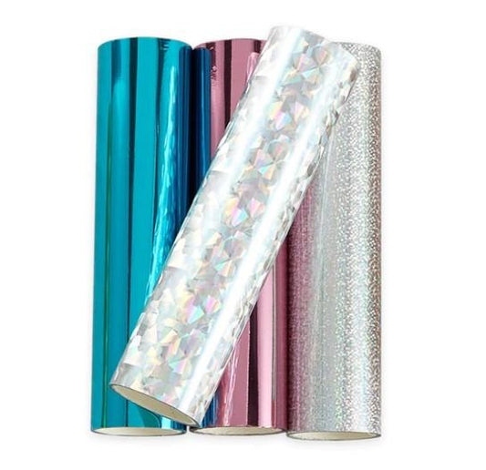 Spellbinders Glimmer Hot Foil - Metallic & Holographic Variety Pack of 4