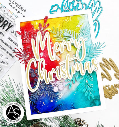 Large Merry Christmas Hot Foil