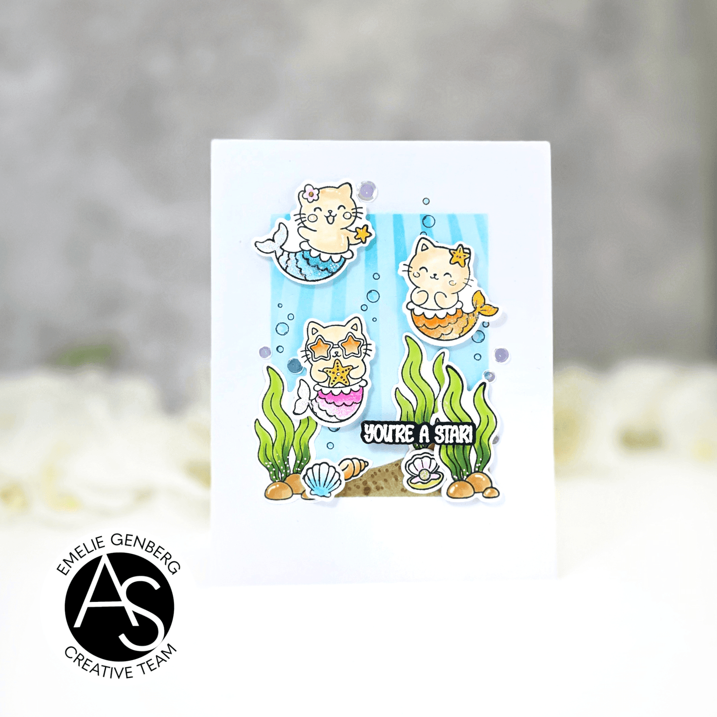 Mermaid Kitties Stamp & Die