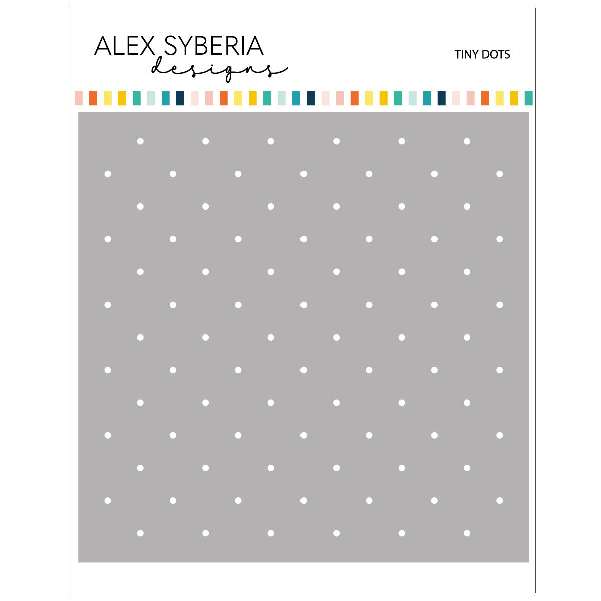 Tiny Dots Stencil – Alex Syberia Designs UK