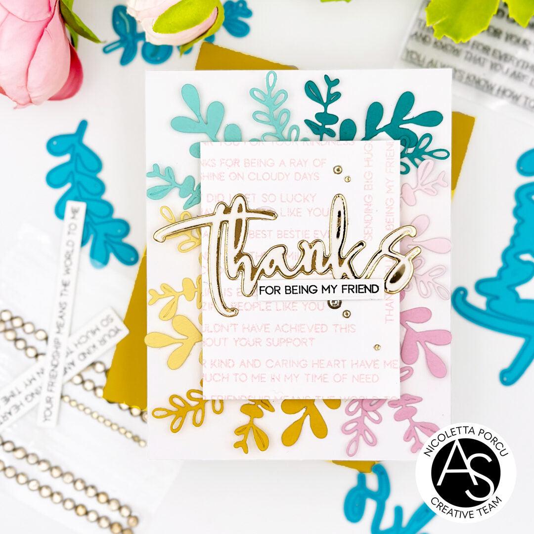 Expressing Gratitude Sentiments Stamp Set - Alex Syberia Designs