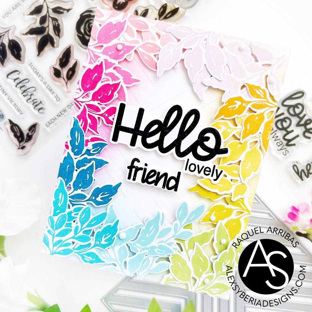 alex-syberia-designs-stamps-watercolored-flowers-cardmaking-leaves-hello-dies-rainbow