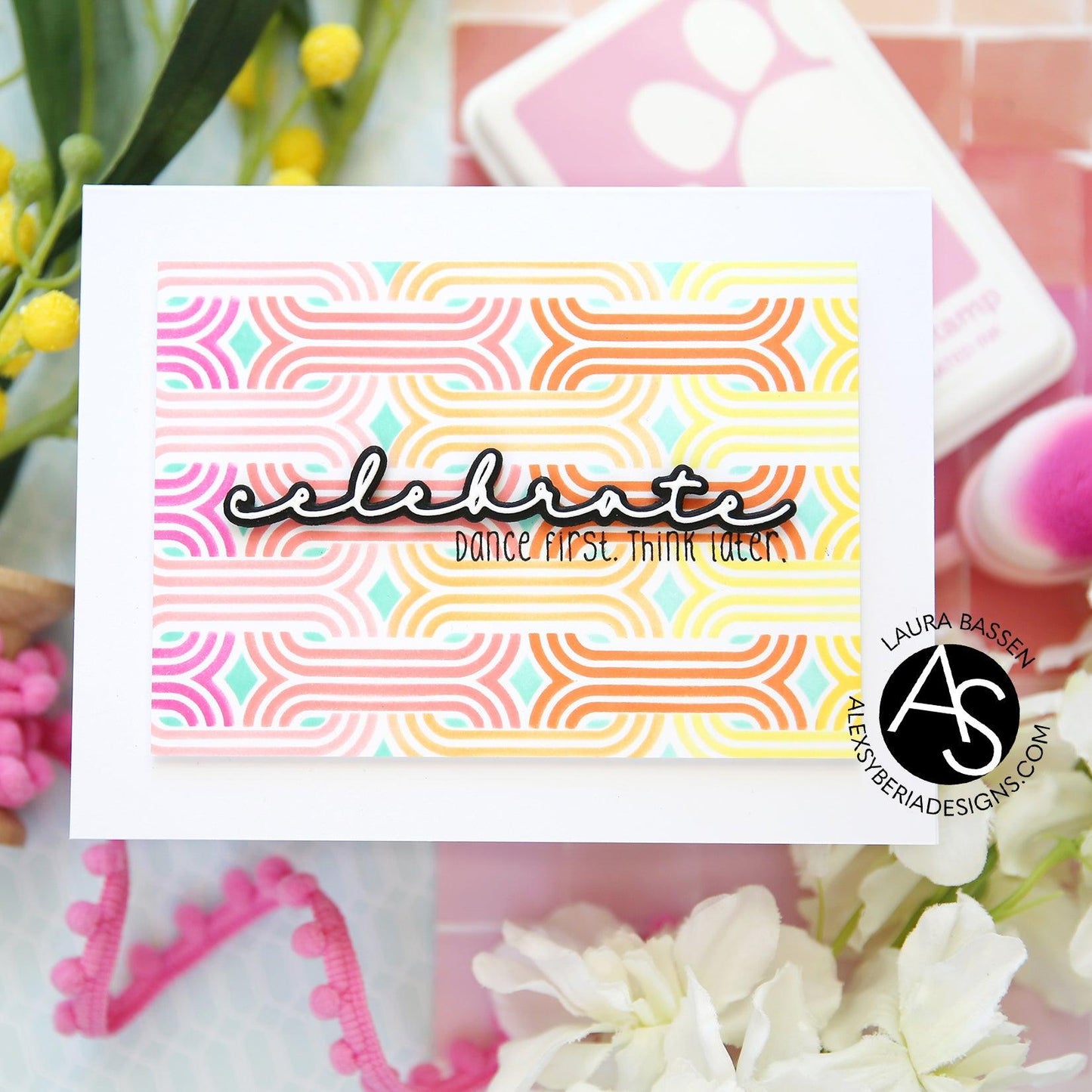 modern-weave-layering-stencil-alex-syberia-designs-cardmaking-tutorials-tips-laura-fadora-cards-celbrate-sentiment-die