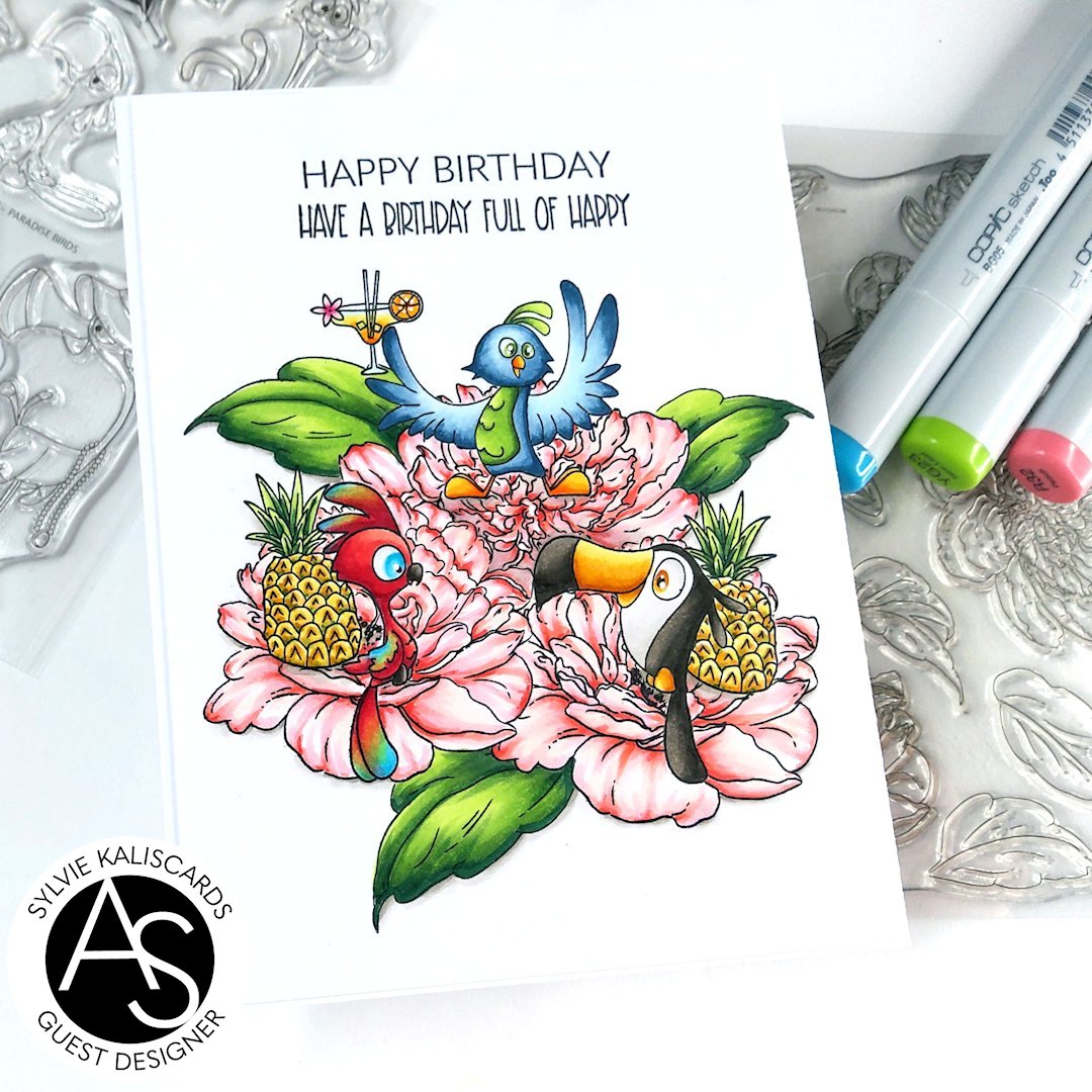 Paradise Birds Stamp Set